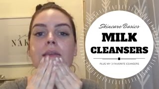 Skincare Basics Tutorial  AM Cleanse using a milk cleanser [upl. by Orgell594]