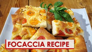 Focaccia Recipe [upl. by Auohp]