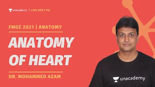 FMGE 2021  Anatomy of Heart  Dr Azam [upl. by Notserp]