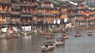 China Tourism  Ancient Fenghuang town [upl. by Oznecniv597]