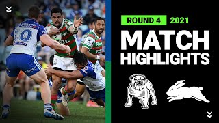 Bulldogs v Rabbitohs Match Highlights  Round 4 2021  Telstra Premiership  NRL [upl. by Tabina264]