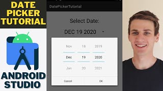 Pop Up Date Picker Android Studio Tutorial [upl. by Dahcir]