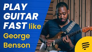 How to play guitar FAST like George Benson Isaiah Sharkey lesson [upl. by Thissa]