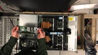 LSI MegaRAID 92718i Install to replace Mezzanine card in Cisco UCS C220M3 [upl. by Salguod]