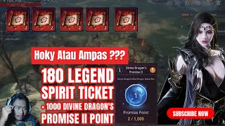 MIR4 Global  Gacha180 Legend Spirit Ticket  Open 1000 Divine Dragons Promise II Point [upl. by Derreg]