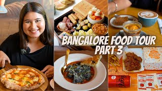 BANGALORE Food Tour Part 3  Cafes amp Restaurants  Italian Breakfast Burger amp more [upl. by Ilsel]