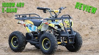 Full Review Video of 1000W 48V Kids Electric Quad Bike Torino from Nitro Motors [upl. by Yelwah]