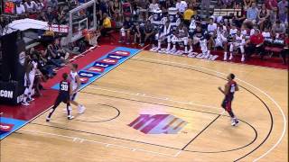 Paul George Gruesome Leg Injury in Team USA Basketball Showcase HD [upl. by Erastes]