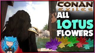 QUICK LOTUS BLOSSOM LOCATIONS GUIDE  Conan Exiles [upl. by Collyer425]