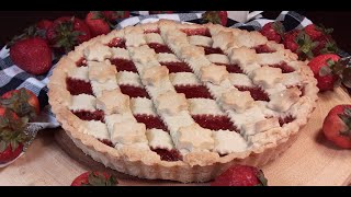 Crostata Alla Marmellata Di Fragole  Strawberry Jam Tart [upl. by Arty]