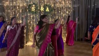 Telugu womens Amazing Dance performance at Sangeet [upl. by Vanda]