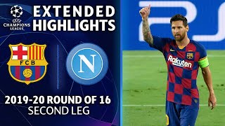 Barcelona vs Napoli  Champions League Round of 16 Highlights  UCL on CBS Sports [upl. by Annaehs190]