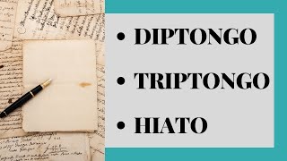 DIPTONGO  TRIPTONGO  HIATO [upl. by Olrak472]