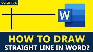 How to Add Vertical Line and Horizontal Line in Word 2019 [upl. by Dupin7]