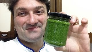 Pesto a la Genovesa receta italiana original [upl. by Attenaej]