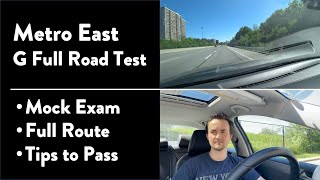 Metro East G Full Road Test  Mock Exam with Full Route amp Tips to Pass Your Driving Test in Toronto [upl. by Akihdar]