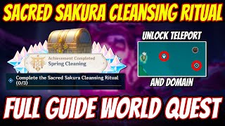 Sacred Sakura Cleansing Ritual FULL GUIDE World Quest  Genshin Impact 20 [upl. by Georglana]