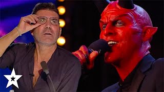 The Devil INVADES BGT For HALLOWEEN  Got Talent Global [upl. by Gombach]