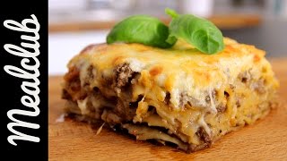 Lasagne mit Creme Fraîche Hackfleisch  MealClub [upl. by Arianna706]