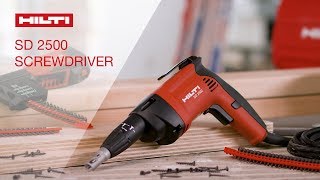 OVERVIEW of Hiltis SD 2500 drywall screwdriver [upl. by Kristian281]