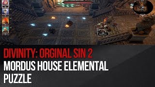 Divinity Original Sin 2  Mordus house elemental puzzle [upl. by Niliak532]