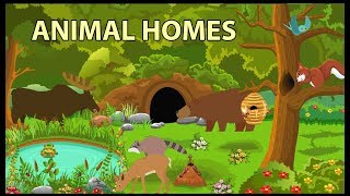 Animal Homes Vocabulary for Kids [upl. by Brandenburg96]