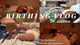 BIRTHING VLOG  NO EPIDURAL Raw and Real  LABOR  DELIVERY  JackieLovely [upl. by Pittman]