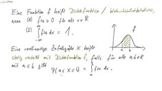 03 Dichtefunktion  Wahrscheinlichkeitsdichte [upl. by Riddle]