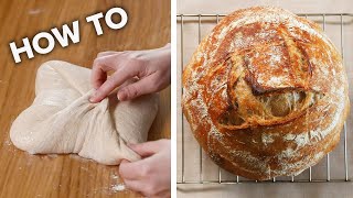 How To Make Sourdough For Beginners • Tasty [upl. by Rebmat]