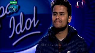 Sujan Chapagain first audition in Nepal Idol [upl. by Yzeerb]