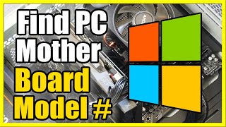 How to find Motherboard Model on Windows 10 Easy Method [upl. by Dietz129]