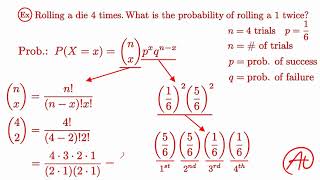 Binomial Distribution EXPLAINED with Examples [upl. by Einavoj316]