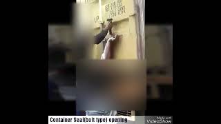 Container Seal opening process technique [upl. by Noed]