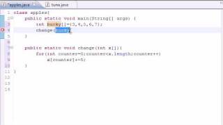 Java Programming Tutorial  32  Arrays in Methods [upl. by Enram]