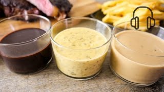 3 French Steak Sauce Recipes [upl. by Corkhill644]