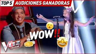 ASOMBROSAS audiciones a ciegas de los GANADORES de La Voz Kids [upl. by Lerat]