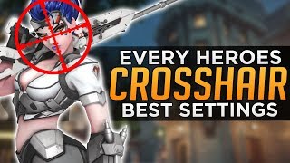 Overwatch BEST CROSSHAIR Settings for EVERY HERO [upl. by Cinom]