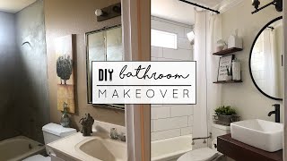 DIY Small Bathroom Makeover [upl. by Alket513]