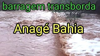 barragem transborda e forma uma cachoeira em Anagé Bahia [upl. by Loretta]