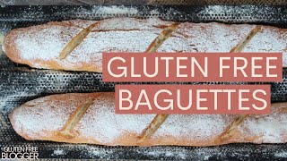 GLUTEN FREE BAGUETTES  Easy gluten free bread recipe [upl. by Meadows]