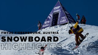 FWT20 Fieberbrunn Austria  Snowboard Highlights [upl. by Antonie]