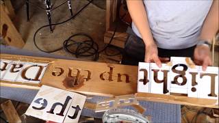 Woodworking Make Custom Router Letter Stencils  How To [upl. by Jayson]