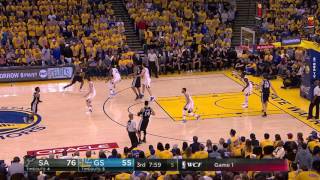 Kawhi Leonard Gets Ankle ReInjured By Zaza Pachulia  May 14 2017  Spurs vs Warriors [upl. by Aierbma]