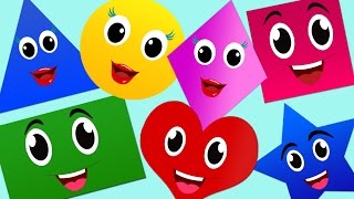 The Shapes Song  Nursery Rhymes  Nursery Rhymes With Lyrics [upl. by Ennovyahs]