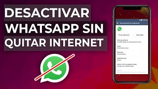 Cómo Desactivar WhatsApp sin Desconectar Internet en tu Móvil [upl. by Edurtreg]