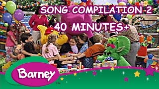 Barney  Song Compilation 2 40 Minutes [upl. by Enidanreb]