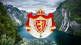 Kingdom of Norway 1941 Patriotic Song quotNorge i rødt hvitt og blåttquot [upl. by Ennaitak]