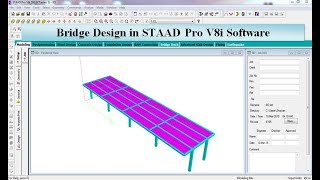 Bridge design in Staad Pro Software [upl. by Oicnevuj824]