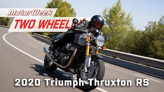 2020 Triumph Thruxton RS  MotorWeek Two Wheelin [upl. by Barram499]