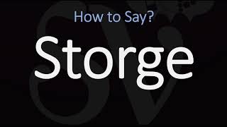 How to Pronounce Storge CORRECTLY LOVE Meaning amp Pronunciation [upl. by Helaine]